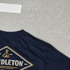 Pendleton Men Shirt L/G Navy Blue Graphic Tee Short Sleeve Print