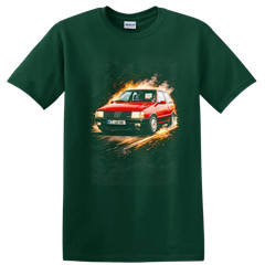 Fiat Uno Turbo ie MK1 Old Car Racing T Shirt Classic Hatchback Tee