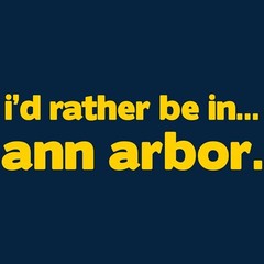 I’d Rather Be In Ann Arbor – Hometown Pride Sports T-Shirt – Navy