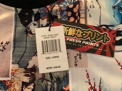 Fresh Prints Of Tokyo By Drill Clothing Co. Polyester Size: LARGE Japanese Print