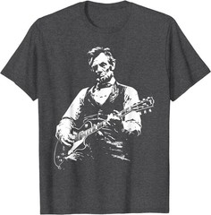President Abraham Lincoln Playing Guitar Abe Lincoln Design T-Shirt