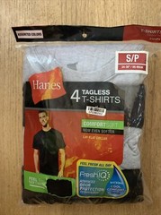 Hanes Mens FreshIQ ComfortSoft Tagless Assorted Colors 4 Pack Size Small NEW
