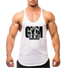 Men Cotton Gym Tank Top Y-Back Vest Sleeveless Breathable Fitness Muscle Shirt