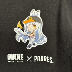 Nikke Goddess of Victory T-Shirt Mens 4XL/Large Black Padres Anime Graphic Tee