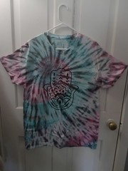 Tie-Dye Cotton t Hamsa Hand painted Graphic Short Sleeve XL T-Shirt L