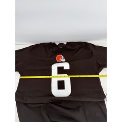NFL Team Apparel Cleveland Browns Baker Mayfield 6 Brown T-Shirt Mens Sz L NWT