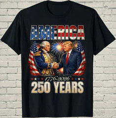 America 250th Anniversary T-Shirt Patriotic Washington, Gift For People