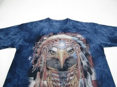 The Mountain T-Shirt Mens XL American War Eagle Native American Southwestern Tee