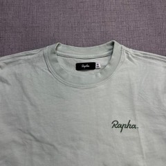 Rapha Logo T Shirt Mens XS Mint Green Short Sleeve Cotton Cycling Stretch