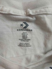 Converse Graphic Shirt Mens Medium White Chuck Taylor All Star Logo Streetwear