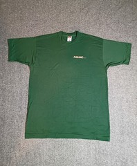 Vintage 90s Fruit Of The Loom T-Shirt Mens XL Green Blank Single Stitch USA