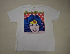 DC Comics Mens Wonder Woman Retro Desgin White Shirt New L, XL