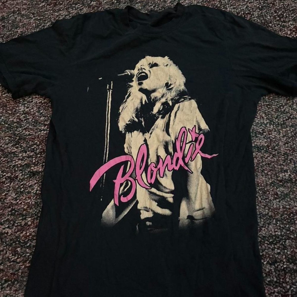 Vintage Blondie Band Rock Music Black S to 5XL Unisex Shirt EM058