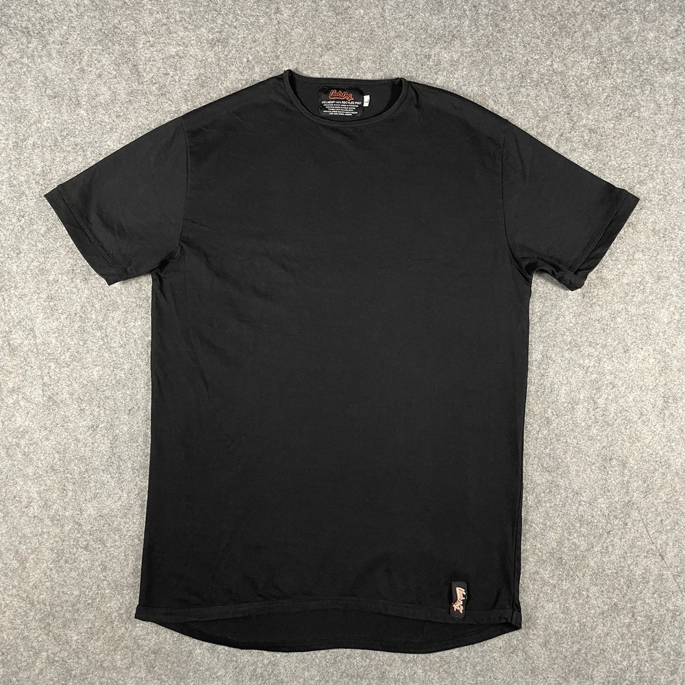 Underdog Hemp T-Shirt Mens Large Black Logo Hemp Crew Neck Short Sleeve Tee