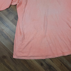 Vintage World Wide Competition Henley Mens XLT Peach Made in USA Distressed 90s