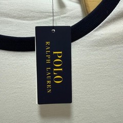 Polo Ralph Lauren Mens White Navy Ringer T-Shirt Applique Logo 3XLT Big and Tall