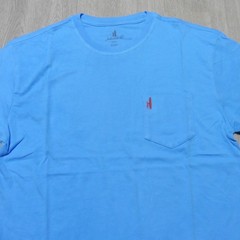 JOHNNIE O Mens S SMALL T SHIRT BREWS N VIEWS MALIBLU BLUE RED DALE 2.0 GOLF USA