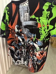 Spawn Modern AOP Black T-shirt Size XL Crown Tag All Over Print Comics