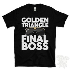 GOLDEN TRIANGLE FINAL BOSS T-SHIRT funny xmas gift norwich norfolk england
