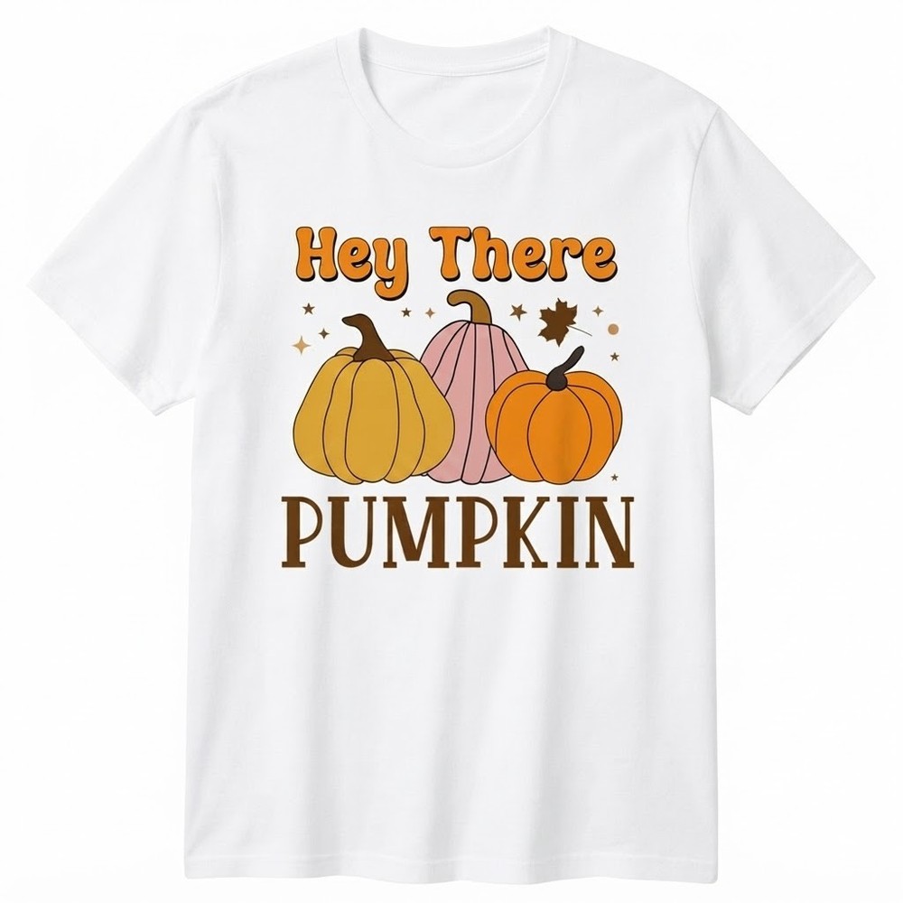Hey There Pumpkin Cute Fall Autumn Thanksgiving T-shirt For Men Women