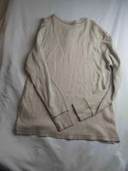 Northwest Territory Shirt Mens L Beige Henley Cozy Minimalist Heritage Workwear