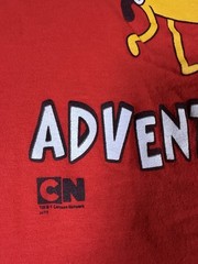 2011 Adventure Time Shirt Size XL Cartoon Network Red What Time Is It Finn Jake