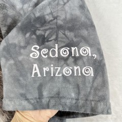 The Mountain Shirt Mens Medium Gray Wolf Graphic Sedona Arizona Tie Dye Tee