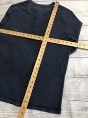 George Shirt Mens Large Blue Thermal Waffle Knit Henley Long Sleeve Casual