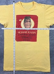 Vintage 1980 Ronald Reagan Ronnie Raisin California Seedless Wrinkled Shirt Sz M