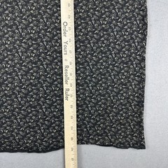 AllSaints Shirt Men Small Black Floral Graphic Suede Pocket Infinate Crew Tee S