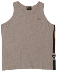 Lotto Mens Vest Top 2XL Grey Colourblock Cotton DB07