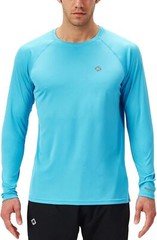 Men’s Rash Guard Swim Shirt UPF 50+ Long Sleeve Quick Dry Lightweight