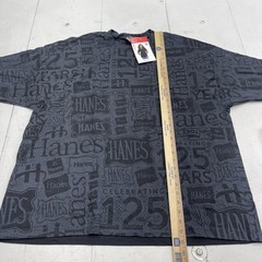 Hanes Shirt Mens 3XL Gray 125 Years Anniversary Graphic Tee Beefy-T 5180 Allover