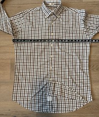 Peter Millar Shirt Mens Medium Brown Button Down Long Sleeve 100% Cotton