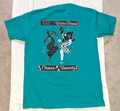 Vintage 90s Chi Omega Owl Winter Formal Clemson Sorority Shirt Hanes Beefy