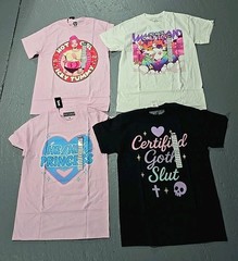 Pink Hot Girl Princess Gay No Hate Love Goth Slut Pink T-Shirt 4pc Medium (Aa)