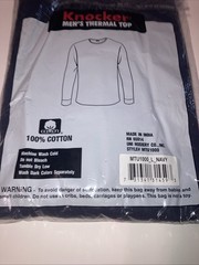 Knocker Thermal Shirts MenCrew Top, Mid Weight , undershirt💯%Cotton,M-2X