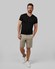 32 Degrees Mens 4 Pack Cool V-Neck T-Shirt | Anti-Odor | Quick Large, Black