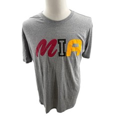 Where Im From MIA Graphic Tee Shirt Gray Mens Large Made in USA