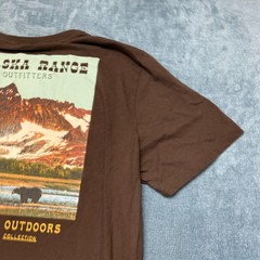Old Navy T-Shirt Mens Large Brown Cotton Soft Washed Classic Outdoor Casual Tee