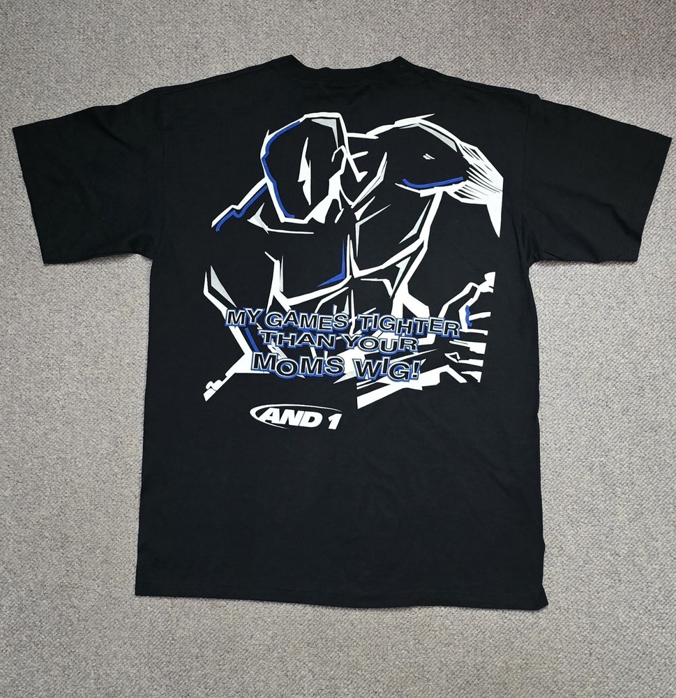 Vintage And1 Graphic Trash Talk T-Shirt XL Game Tighter Than Your Mom’s Wig