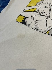 VTG 80s ROY LICHTENSTEIN FLYING FISH LA TEE SINGLE STITCH XL 21×29