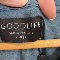NEW Goodlife Shirt Men’s XL Blue Teal Short Sleeve V-Neck Comfort Heathered