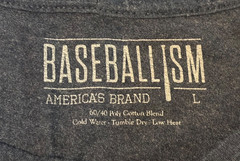 Lot of 2 Baseballism T-Shirts Mens Sz Large 3-1 Count & It’s Not OK Tees
