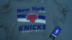 NEW YORK KNICKS BASKETBALL EST 1946 47 T-SHIRT GREY SIZE LARGE NEW WITH TAGS