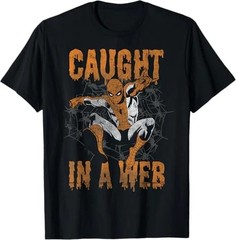 Disney Spider-Man Caught Halloween Graphic T-Shirt