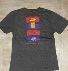 Mens T Shirt Large Dark Grey Marl Short Sleeves Crew Neck Vapes Tee RRP £30