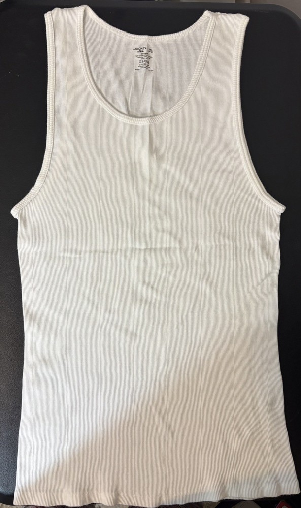 Jockey Tank Top Men’s Size 2XL ( 50-52 ) 1 pc White Ribbed Knit