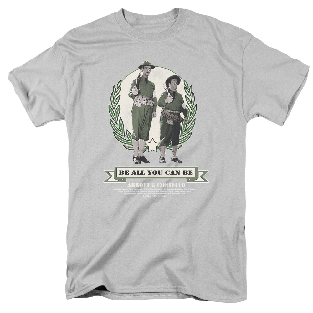ABBOTT & COSTELLO BE ALL YOU Licensed Adult Men’s Graphic Tee Shirt SM-3XL