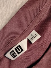 Uniqlo Airism Mens T-Shirt School Work Casual Size S Lavender